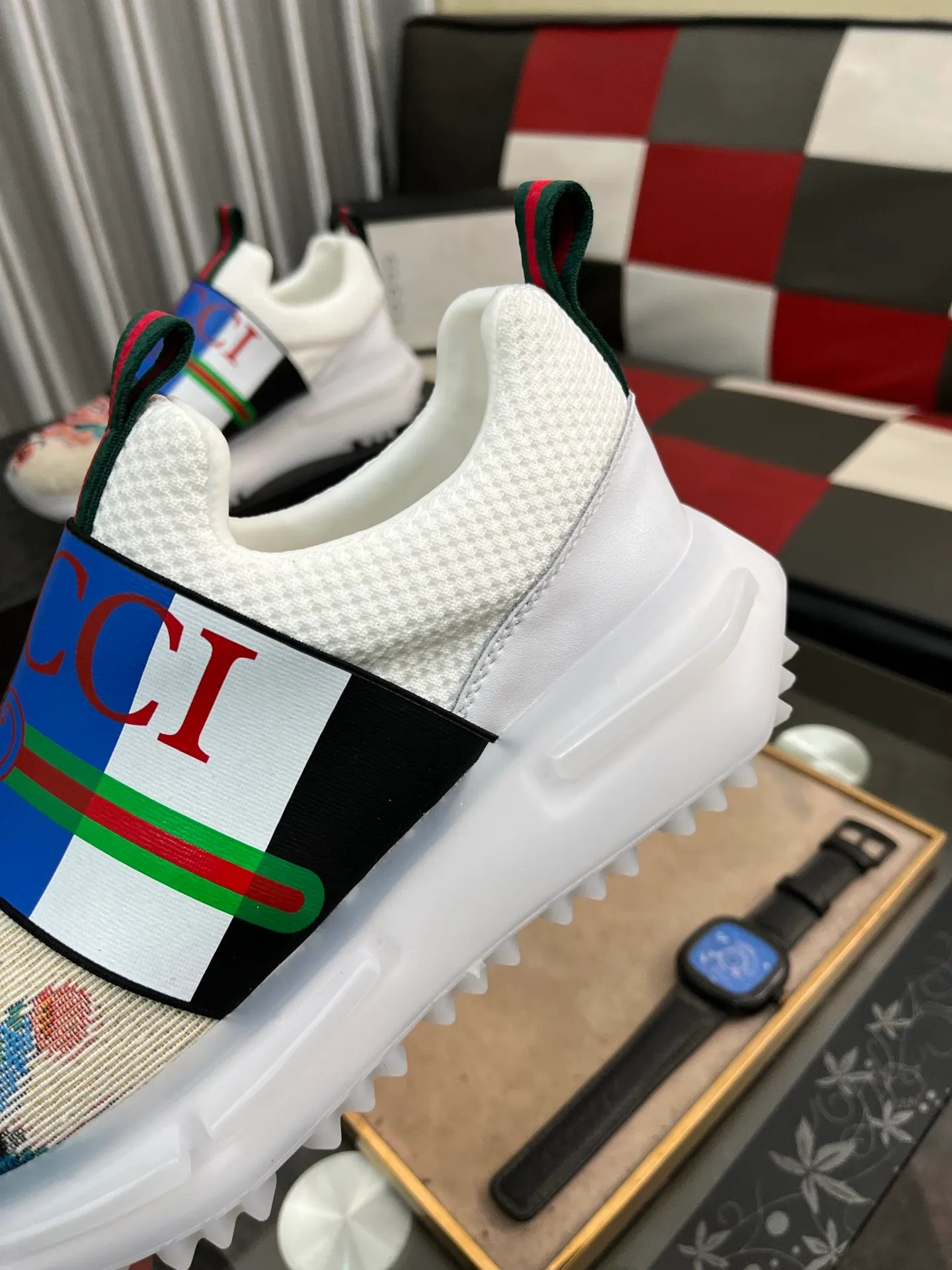 Men's shoes 💰458⌚️⌚️ (GUCCI-Gucci) luxury brand sports and casual shoes, imported original material, sheepskin lining, high-end and comfortable, original outsole is light and wear-resistant! Purely handmade, details determine quality! 38-443️⃣colors available